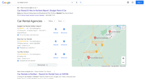 Car Rental Kerikeri Blue Star Screenshot 2022 08 16 144630 Screenshot showing Google search results for "car rental kerikeri" featuring Blue Star